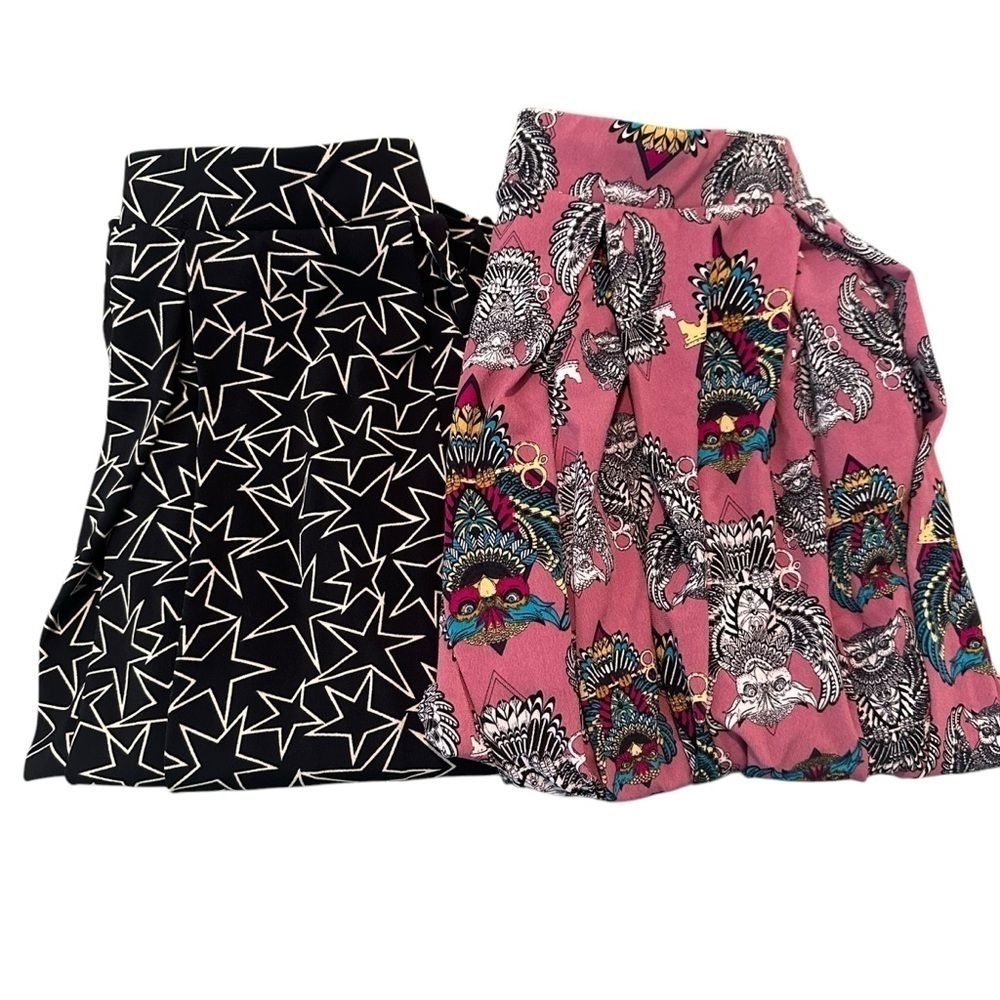 LuLaRoe Skirt With Pockets pleated Bundle Both Size medium.